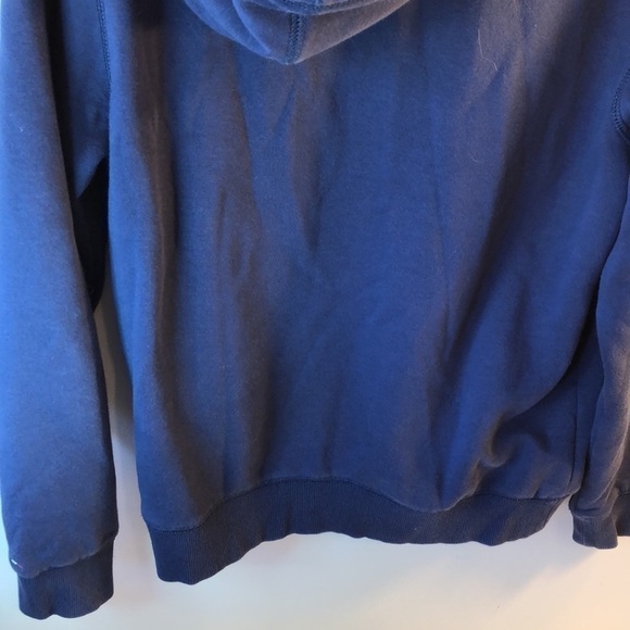 Tommy Hilfiger Denim Navy Tommy Pullover Hoodie Size Small Loungewear Kangaroo - Picture 9 of 16